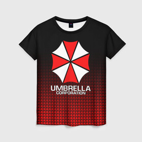 Женская футболка 3D с принтом UMBRELLA CORP , 100% полиэфир ( синтетическое хлопкоподобное полотно) | прямой крой, круглый вырез горловины, длина до линии бедер | ada wong | biohazard | leon | nemesis | project resistance | raccoon city | re | re3 | resident evil | resident evil 3 | rpd | stars | umbrella | ада вонг | амбрелла | немезис | ужасы