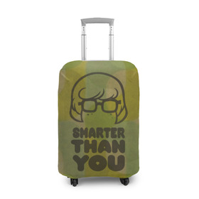 Чехол для чемодана 3D с принтом Smart Than You , 86% полиэфир, 14% спандекс | двустороннее нанесение принта, прорези для ручек и колес | scooby doo | vdosadir | velma dinkle | велма динкли | скуби ду | уильям ханна