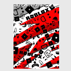 Скетчбук с принтом Roblox , 100% бумага
 | 48 листов, плотность листов — 100 г/м2, плотность картонной обложки — 250 г/м2. Листы скреплены сверху удобной пружинной спиралью | dynablocks | for kids | funny | roblox | robux | roleplay | белый | блоки | вселенная | герои | красный | кубики | роблокс | симулятор