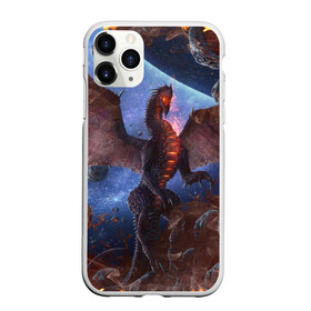 Чехол для iPhone 11 Pro Max матовый с принтом SPACE FIRE DRAGO , Силикон |  | dragon | fire | monster | space | драго | дракон | космический | космос | монстр | огнедыщащий | огонь | прикольная картинка | чудовище | ящерица