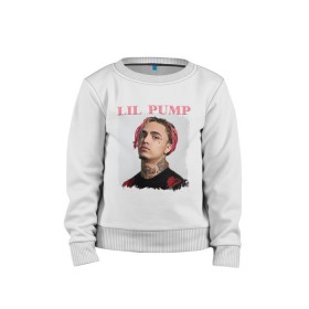 Детский свитшот хлопок с принтом LIL PUMP , 100% хлопок | круглый вырез горловины, эластичные манжеты, пояс и воротник | esketit | gucci gang | lil pump | pattern | гуччи ганг | лил памп