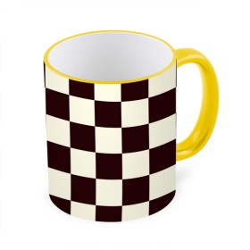Кружка с принтом Шахматка , керамика | ёмкость 330 мл | Тематика изображения на принте: квадраты | текстуры | узор шахматка | узоры | чб | чб квадраты | чб узор | шахматка | шахматная доска | шахматы