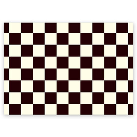 Поздравительная открытка с принтом Шахматка , 100% бумага | плотность бумаги 280 г/м2, матовая, на обратной стороне линовка и место для марки
 | квадраты | текстуры | узор шахматка | узоры | чб | чб квадраты | чб узор | шахматка | шахматная доска | шахматы