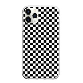 Чехол для iPhone 11 Pro матовый с принтом Шахматка мелкая , Силикон |  | квадраты | мелкая шахматка | текстуры | узор шахматка | узоры | чб | чб квадраты | чб узор | шахматка | шахматная доска | шахматы