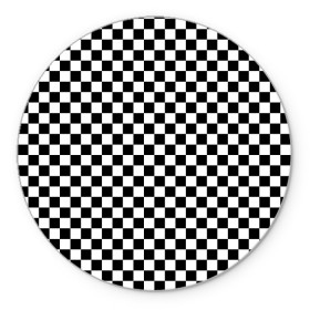 Коврик для мышки круглый с принтом Шахматка мелкая , резина и полиэстер | круглая форма, изображение наносится на всю лицевую часть | Тематика изображения на принте: квадраты | мелкая шахматка | текстуры | узор шахматка | узоры | чб | чб квадраты | чб узор | шахматка | шахматная доска | шахматы