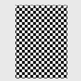 Скетчбук с принтом Шахматка мелкая , 100% бумага
 | 48 листов, плотность листов — 100 г/м2, плотность картонной обложки — 250 г/м2. Листы скреплены сверху удобной пружинной спиралью | Тематика изображения на принте: квадраты | мелкая шахматка | текстуры | узор шахматка | узоры | чб | чб квадраты | чб узор | шахматка | шахматная доска | шахматы