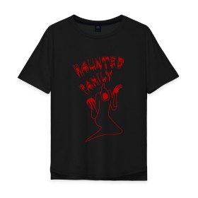 Мужская футболка хлопок Oversize с принтом Kizaru , 100% хлопок | свободный крой, круглый ворот, “спинка” длиннее передней части | haunted family | kizaru | music | rap | гангста | кизару | нечипорeнко | реп | репер | рэп | рэпер | хип хоп