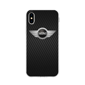 Чехол для iPhone X матовый с принтом MINI COOPER CARBON , Силикон | Печать на задней стороне чехла, без боковой панели | auto | bmw | carbon | motorspminicooper | motorsport | rt | авто | автомобиль | бмв | карбон | мини | миник | миникупер | моторспорт