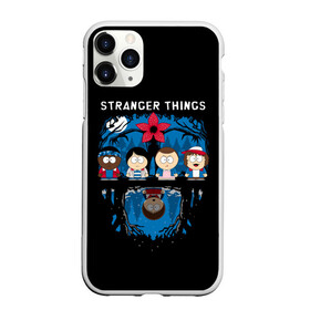 Чехол для iPhone 11 Pro Max матовый с принтом Очень странные дела , Силикон |  | south park | sp | stranger things | байерс | батерс | баттерс | загадочные события | кайл  брофловски | картман | кеннет | кенни | маккормик | марш | оди | одиннадцать | очень странные дела | саус парк | сауспарк