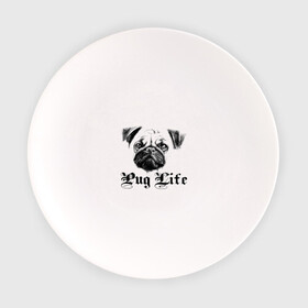 Тарелка с принтом Pug life , фарфор | диаметр - 210 мм
диаметр для нанесения принта - 120 мм | Тематика изображения на принте: pug life | арт | животные | мопс | собака | собачья жизнь