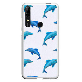 Чехол для Honor P Smart Z с принтом Рай для дельфина , Силикон | Область печати: задняя сторона чехла, без боковых панелей | Тематика изображения на принте: арт | дельфин | дельфины | искусство | морское | океан | паттерн | рыба | рыбы
