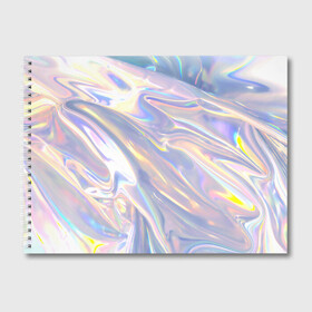 Альбом для рисования с принтом Фольга , 100% бумага
 | матовая бумага, плотность 200 мг. | abstraction | абстрактный фон | абстракция | блестящая | блестящий | глянец | глянцевый | калейдоскоп | переливающийся | психоделика | разводы | разводы краски | текстура | фольга