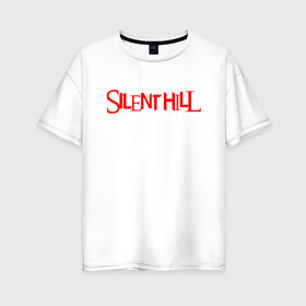 Женская футболка хлопок Oversize с принтом SILENT HILL , 100% хлопок | свободный крой, круглый ворот, спущенный рукав, длина до линии бедер
 | horror | pyramidhead | silent hill | silent hill 2 | silent hill 3 | survival horror | знаки | орден | пирамидоголовый | сайлент хилл | сайрэнто хиру | символы | ужасы | хоррор
