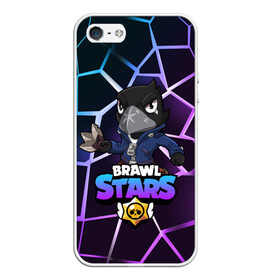 Чехол для iPhone 5/5S матовый с принтом BRAWL STARS CROW , Силикон | Область печати: задняя сторона чехла, без боковых панелей | bibi | brawl | brawl stars | crow | leon | max | sally | shark | stars | акула | биби | бравл | бравл старс | браво старс | игра | компьютерная | кров | леон | леон акула | старс | шарк