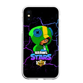 Чехол для iPhone XS Max матовый с принтом BRAWL STARS LEON , Силикон | Область печати: задняя сторона чехла, без боковых панелей | bibi | brawl | brawl stars | crow | leon | max | sally | shark | stars | акула | биби | бравл | бравл старс | браво старс | игра | компьютерная | кров | леон | леон акула | старс | шарк