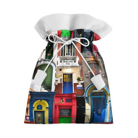 Подарочный 3D мешок с принтом London doors цифровой коллаж , 100% полиэстер | Размер: 29*39 см | англия | архитектура | великобритания | двери | дверь | лондон | окно | проем | туризм | цифровой коллаж