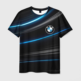 Мужская футболка 3D с принтом BMW. , 100% полиэфир | прямой крой, круглый вырез горловины, длина до линии бедер | abstract | bmw | bmw 2020 | car | geometry | motorsport | sport | texture | абстракция | авто | автомобиль | бмв | геометрия | моторспорт | новый лого bmw | спорт | текстура