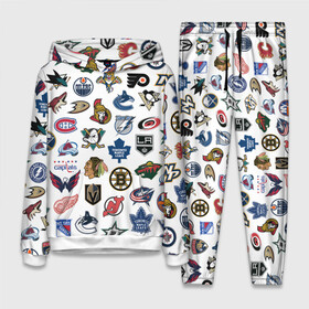 Женский костюм 3D (с толстовкой) с принтом Логотипы НХЛ ,  |  | capitals | nhl | penguins | pittsburgh | washington | блюз | бостон | брюинз | вашингтон | детройт | кэпиталз | логотипы нхл | нью йорк | пингвинз | питтсбург | рейнджерс | сан хосе шаркс | сент луис | тампа бэй