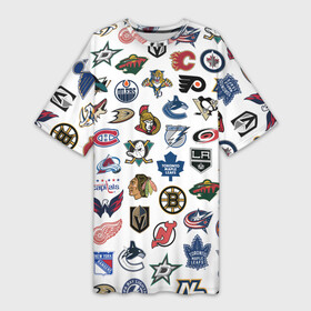 Платье-футболка 3D с принтом Логотипы НХЛ ,  |  | capitals | nhl | penguins | pittsburgh | washington | блюз | бостон | брюинз | вашингтон | детройт | кэпиталз | логотипы нхл | нью йорк | пингвинз | питтсбург | рейнджерс | сан хосе шаркс | сент луис | тампа бэй
