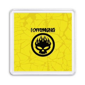 Магнит 55*55 с принтом The Offspring , Пластик | Размер: 65*65 мм; Размер печати: 55*55 мм | Тематика изображения на принте: offspring | the offspring | офспртнг.ю оффспринг | панк | рок