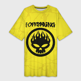 Платье-футболка 3D с принтом The Offspring ,  |  | offspring | the offspring | офспртнг.ю оффспринг | панк | рок