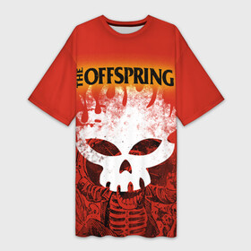 Платье-футболка 3D с принтом The Offspring ,  |  | offspring | the offspring | офспртнг.ю оффспринг | панк | рок