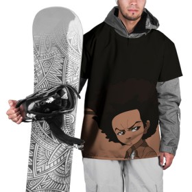 Накидка на куртку 3D с принтом Аниме. , 100% полиэстер |  | Тематика изображения на принте: аниме | парень | темнокожий парень