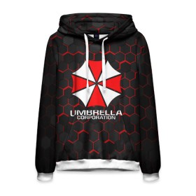 Мужская толстовка 3D с принтом UMBRELLA CORP , 100% полиэстер | двухслойный капюшон со шнурком для регулировки, мягкие манжеты на рукавах и по низу толстовки, спереди карман-кенгуру с мягким внутренним слоем. | ada wong | biohazard | leon | nemesis | project resistance | raccoon city | re | re3 | resident evil | resident evil 3 | rpd | stars | umbrella | ада вонг | амбрелла | немезис | ужасы