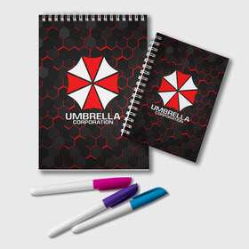 Блокнот с принтом UMBRELLA CORP , 100% бумага | 48 листов, плотность листов — 60 г/м2, плотность картонной обложки — 250 г/м2. Листы скреплены удобной пружинной спиралью. Цвет линий — светло-серый
 | ada wong | biohazard | leon | nemesis | project resistance | raccoon city | re | re3 | resident evil | resident evil 3 | rpd | stars | umbrella | ада вонг | амбрелла | немезис | ужасы