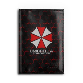 Обложка для автодокументов с принтом UMBRELLA CORP , натуральная кожа |  размер 19,9*13 см; внутри 4 больших “конверта” для документов и один маленький отдел — туда идеально встанут права | ada wong | biohazard | leon | nemesis | project resistance | raccoon city | re | re3 | resident evil | resident evil 3 | rpd | stars | umbrella | ада вонг | амбрелла | немезис | ужасы