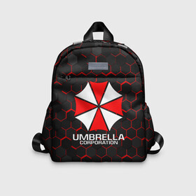 Детский рюкзак 3D с принтом UMBRELLA CORP , 100% полиэстер | лямки с регулируемой длиной, сверху петелька, чтобы рюкзак можно было повесить на вешалку. Основное отделение закрывается на молнию, как и внешний карман. Внутри дополнительный карман. По бокам два дополнительных кармашка | Тематика изображения на принте: ada wong | biohazard | leon | nemesis | project resistance | raccoon city | re | re3 | resident evil | resident evil 3 | rpd | stars | umbrella | ада вонг | амбрелла | немезис | ужасы