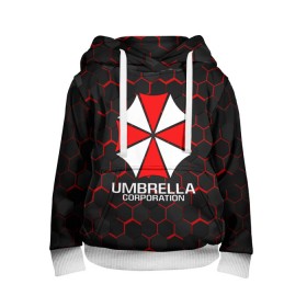 Детская толстовка 3D с принтом UMBRELLA CORP , 100% полиэстер | двухслойный капюшон со шнурком для регулировки, мягкие манжеты на рукавах и по низу толстовки, спереди карман-кенгуру с мягким внутренним слоем | ada wong | biohazard | leon | nemesis | project resistance | raccoon city | re | re3 | resident evil | resident evil 3 | rpd | stars | umbrella | ада вонг | амбрелла | немезис | ужасы