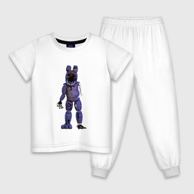 Детская пижама хлопок с принтом Five Nights At Freddys , 100% хлопок |  брюки и футболка прямого кроя, без карманов, на брюках мягкая резинка на поясе и по низу штанин
 | 