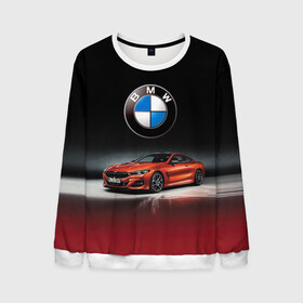 Мужской свитшот 3D с принтом BMW , 100% полиэстер с мягким внутренним слоем | круглый вырез горловины, мягкая резинка на манжетах и поясе, свободная посадка по фигуре | bmw | car | germany | prestige | red | автомобиль | бмв | германия | красный | престиж