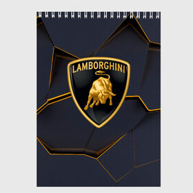 Скетчбук с принтом Lamborghini , 100% бумага
 | 48 листов, плотность листов — 100 г/м2, плотность картонной обложки — 250 г/м2. Листы скреплены сверху удобной пружинной спиралью | Тематика изображения на принте: car | lamborghini | sport | авто | автомобиль | бред | ламба | ламборджини | марка машины | машина | мощь | спорт | стиль | текстура