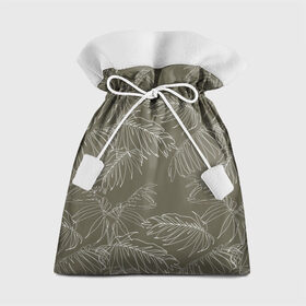 Подарочный 3D мешок с принтом листья пальмы , 100% полиэстер | Размер: 29*39 см | casual | summer | летние | лето | пляжное | тренд | тропики