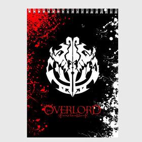 Скетчбук с принтом OVERLORD , 100% бумага
 | 48 листов, плотность листов — 100 г/м2, плотность картонной обложки — 250 г/м2. Листы скреплены сверху удобной пружинной спиралью | Тематика изображения на принте: overlord | айнз | аниме | оверлорд