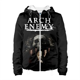 Женская куртка 3D с принтом Arch Enemy 14 , ткань верха — 100% полиэстер, подклад — флис | прямой крой, подол и капюшон оформлены резинкой с фиксаторами, два кармана без застежек по бокам, один большой потайной карман на груди. Карман на груди застегивается на липучку | 