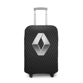 Чехол для чемодана 3D с принтом Renault Logo , 86% полиэфир, 14% спандекс | двустороннее нанесение принта, прорези для ручек и колес | auto | clio | laguna | logan | megane | renault | reno | scenic | авто | автомобиль | ам | лого | рено