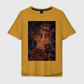 Мужская футболка хлопок Oversize с принтом Darkest Dungeon , 100% хлопок | свободный крой, круглый ворот, “спинка” длиннее передней части | Тематика изображения на принте: butchers circus | darkest dungeon | game | games | rpg