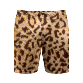 Мужские шорты спортивные с принтом Леопард ,  |  | abstract | animal | cat | leopard | texture | абстракция | гепард | животное | животные | зверь | кот | кошка | леопард | охотник | паттерн | полигоны | текстура | узор | хищник