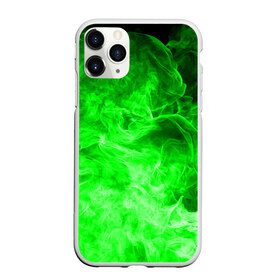 Чехол для iPhone 11 Pro матовый с принтом ОГОНЬ GREEN NEON , Силикон |  | битва огней | зеленый | неон | неоновый | огонь | пламя | пожар | салатовый | стихия | текстура | цветной | яркий