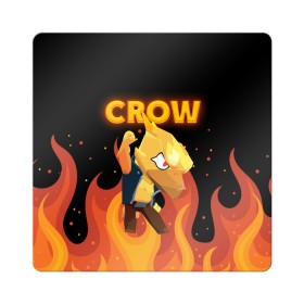 Магнит виниловый Квадрат с принтом BRAWL STARS CROW , полимерный материал с магнитным слоем | размер 9*9 см, закругленные углы | bibi | brawl | brawl stars | crow | leon | max | sally | shark | stars | акула | биби | бравл | бравл старс | браво старс | игра | компьютерная | кров | леон | леон акула | старс | шарк