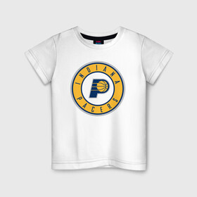 Детская футболка хлопок с принтом Indiana Pacers (1) , 100% хлопок | круглый вырез горловины, полуприлегающий силуэт, длина до линии бедер | ball | basketball | indiana pacers | sport | streetball | баскетбол | индиана пэйсерс | мяч | нба | спорт | стритбол