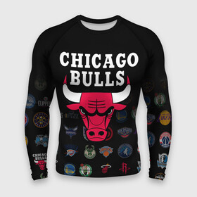 Мужской рашгард 3D с принтом Chicago Bulls (1) ,  |  | Тематика изображения на принте: ball | basketball | chicago bulls | sport | streetball | баскетбол | мяч | нба | спорт | стритбол | чикаго буллз