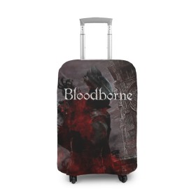 Чехол для чемодана 3D с принтом Bloodborne. , 86% полиэфир, 14% спандекс | двустороннее нанесение принта, прорези для ручек и колес | bloodborne | bloodborne 2 | esport | game | playstation | бладборн | игра | киберспорт | киберспортсмен | порождение крови