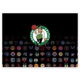 Поздравительная открытка с принтом Boston Celtics (1) , 100% бумага | плотность бумаги 280 г/м2, матовая, на обратной стороне линовка и место для марки
 | Тематика изображения на принте: ball | basketball | boston celtics | sport | streetball | баскетбол | бостон селтикс | мяч | нба | спорт | стритбол