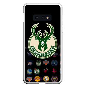 Чехол для Samsung S10E с принтом Milwaukee Bucks (3) , Силикон | Область печати: задняя сторона чехла, без боковых панелей | Тематика изображения на принте: ball | basketball | milwaukee bucks | sport | streetball | баскетбол | милуоки бакс | мяч | нба | спорт | стритбол