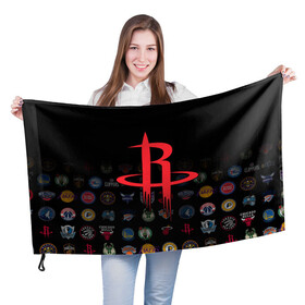 Флаг 3D с принтом Houston Rockets (2) , 100% полиэстер | плотность ткани — 95 г/м2, размер — 67 х 109 см. Принт наносится с одной стороны | ball | basketball | houston rockets | sport | streetball | баскетбол | мяч | нба | спорт | стритбол | хьюстон рокетс