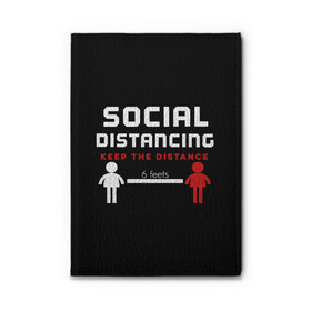 Обложка для автодокументов с принтом SOCIAL DISTANCING , натуральная кожа |  размер 19,9*13 см; внутри 4 больших “конверта” для документов и один маленький отдел — туда идеально встанут права | 2019 | biohazard | china | coronavirus | covid 19 | inc | medicine | ncov | ncov19 | ncov2019 | plague | survivor | virus | warning | вирус | китай | коронавирус | медик | медицина